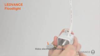 LEDVANCE Floodlight Luminaires  Installation Video [upl. by Kcirddehs457]