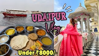 Udaipur Travel Vlog💗Udaipur trip for 3 days Budget😍Udaipur trip under 5000  Vidhi Rajput udaipur [upl. by Aeriell614]