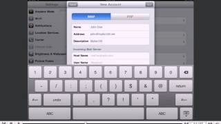 How to setup an IMAP email account on your iPad [upl. by Beebe]