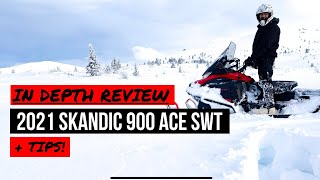 skidoo skandic swt 900 ace 2021  in depth review and tips skidoo swt 900ace [upl. by Marris986]