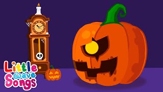 Hickory Dickory Dock Halloween  Kids Halloween Music  Kids Song  Little Wave Songs  Baby Coco [upl. by Jestude]