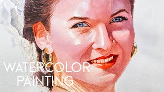 WATERCOLOR PAINTING Timelapse video watercolor painting drawing [upl. by Luo]