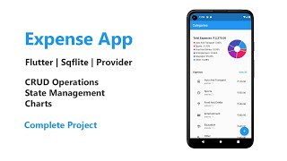 Expense App Project  Flutter  Sqflite  Provider [upl. by Paugh]