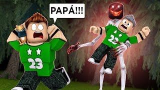 El MONSTRUO de CAMPING SECUESTRA a mi PADRE en ROBLOX [upl. by Ramled]