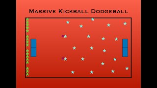 Massive Kickball Dodgeball  Great Large Group Game [upl. by Sung]