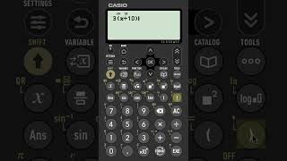 Using Solver For A Linear Equation On A Casio fx991CW Classwiz  shorts [upl. by Nyra]