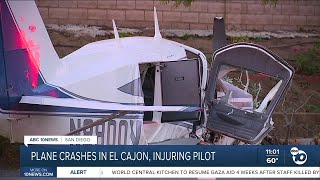 Pilot hospitalized after plane crashed in El Cajon neighborhood [upl. by Sparks190]