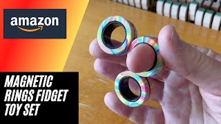 Magnetic Rings Fidget Spinner Demo and Review [upl. by Elleuqram]