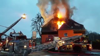 Landgasthof in Dresden Rossendorf in Flammen [upl. by Teufert631]