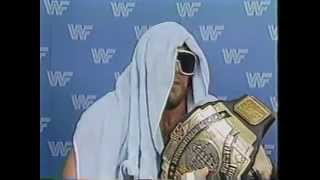 Macho Man Randy Savage Promo on Billy Jack Haynes 11231986 [upl. by Oribel]