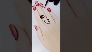 Simple finger mehndi design ideas easymehndi simplemehndidesign shortsvideo [upl. by Assirak687]