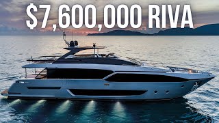 Touring a 7600000 Riva SuperYacht [upl. by Assilat]