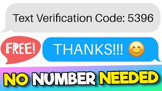 Free Phone Number for SMS Verification Texts  No Phone Number Required [upl. by Tirb]