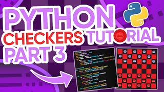 PythonPygame Checkers Tutorial Part 3  Jumping and King Movement [upl. by Hibbs]