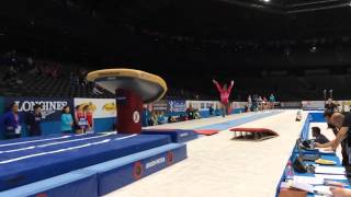 Simone Biles  Vault Slo Mo  2013 World Championships  Podium Training [upl. by Faxon259]