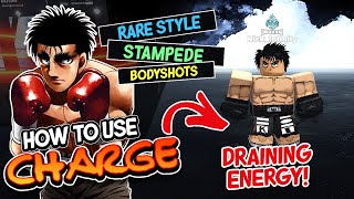 HOW TO USE CHARGE STYLE IN UNTITLED BOXING GAME  TIPS AND TRICKS [upl. by Callum936]