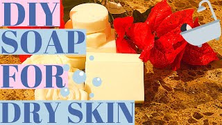 DIY PEPPERMINT amp SHEA BUTTER SOAP🧼 [upl. by Nazarius696]