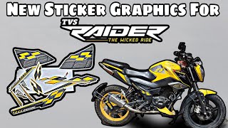 New Sticker Graphics For TVS Raider 125cc [upl. by Mapes69]