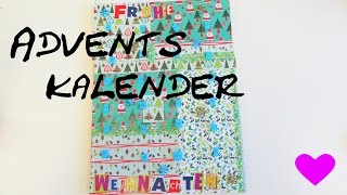 DIY Adventskalender basteln schnell und einfach Adventskalender bekleben Anleitung  deutsch [upl. by Ashatan]