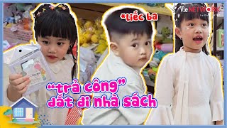 Thu Dĩm Dương Lâm dẫn Bảo Nhi  Bảo Ngọc  cu Phin đi nhà sách để quottrả công hậu hĩnhquot hậu quảng cáo [upl. by Lockwood582]