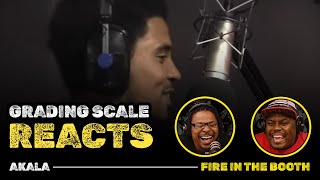 Akala  Fire In The Booth  THE MOST DISRESPECTFUL Grading Scale Reacts [upl. by Zenda]