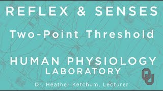 TwoPoint Threshold for Students  Reflex amp Senses  Human Physiology  Dr Ketchum  OU [upl. by Ogilvie]