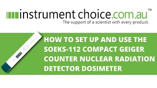 How to Set Up and Use the SOEKS112 Compact Geiger Counter Nuclear Radiation Detector Dosimeter [upl. by Germin]