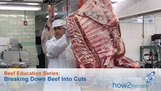 Breaking Down Beef Into Cuts Beef Education Butcher Series [upl. by Aenyl]