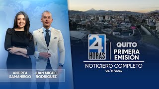 Noticiero de Quito Primera Emisión 051124 [upl. by Eirellav]