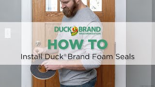 How to Install Duck® Brand Foam Seals [upl. by Nnylrefinnej]