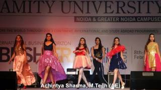 Inbush Era 2017 Lady Irwin CollegeDelhi University Fashion Walk Show at Amity University Noida [upl. by Liartnod]