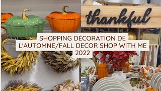 Shopping décoration de lautomneFall decor shop with me 2022Mini HaulHomesenseMichaelsWinners [upl. by Nipahc892]