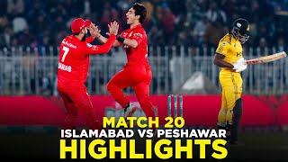 PSL 9  Full Highlights  Islamabad United vs Peshawar Zalmi  Match 20  M2A1A [upl. by Aneelak347]