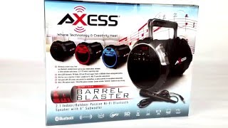 Axess SPBT 1034 Portable Rechargeable 21 Bluetooth Tailgate Speaker USB SD FM And PA Karaoke [upl. by Ronn]