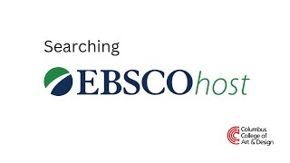 Searching EBSCOhost 202425 [upl. by Nanji]