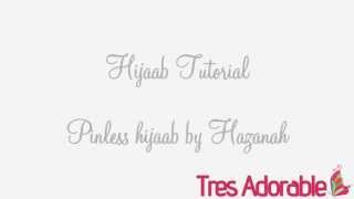 Hoofddoek Tutorial 1 quotPinless HijaabInstant Hijaabquot by Hazanah [upl. by Vidovik837]