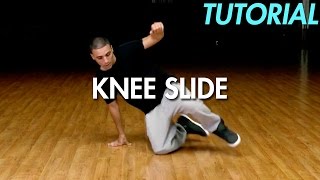 How to Knee Slide Hip Hop Dance Moves Tutorial  Mihran Kirakosian [upl. by Maurise568]