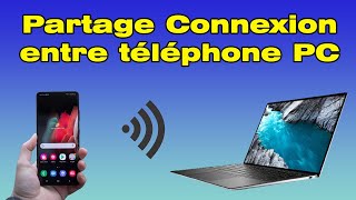 Comment partager une connexion internet entre téléphone et pc [upl. by Kayle]