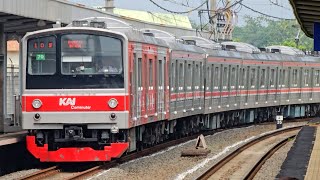 4K Stasiun Cicayur Kompilasi Kereta JR 205 CC 206  KRL Commuter Line 22 [upl. by Steddman97]