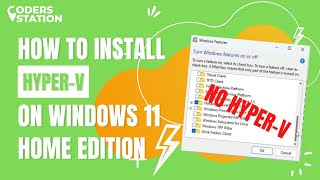 How to Install Hyperv on Windows 11 Home Edition Enable Hyperv on Windows 11 Home Edition [upl. by Griz83]