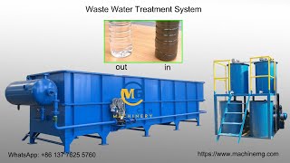 wastewater treatment system dirty water recycling machine for plastic washing pelletizing recycling [upl. by Miguela]