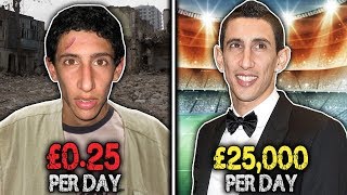 Players Who Went From Poverty to Power XI  Maradona Rivaldo Di Maria [upl. by Colb]