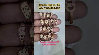 Impon ring rs65ss rose collectionspanchalogamring shortsfeedjewellerytrendingdeepavalistone [upl. by Grondin]