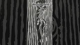 wood print art shortvideo youtube woodprint print [upl. by Aruam70]