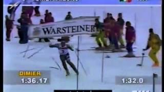 Alberto Tomba wins slalom Madonna 1995 [upl. by Alexandrina]