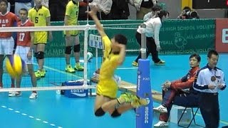 宮浦健人 鎮西 スパイク練習 春高2017 2回戦より Japan volleyball [upl. by Ellinger]