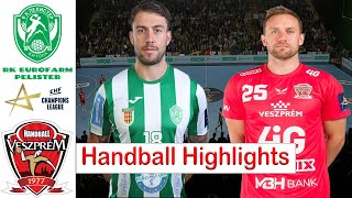 Hc Eurofarm Pelister Vs Veszprém Hc Handball Highlights EHF Champions League 2024 [upl. by Elyrpa357]