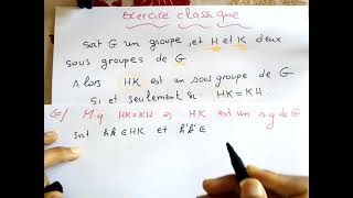 exercice classique dans produit direct de groupes sma algèbre 6 [upl. by Allcot]