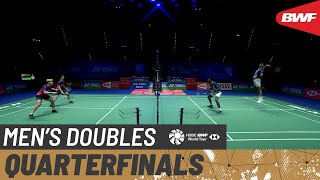 YONEX All England Open 2022  GideonSukamuljo INA 1 vs RankireddyShetty IND 5  QF [upl. by Ettezel440]