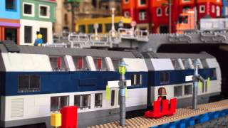 Lego train system and city port [upl. by Accisej]